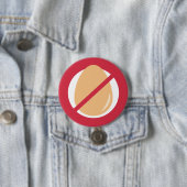 赤卵の子供の卵のアレルギー警報無し 缶バッジ (インサイチュ)