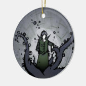 赤及び緑の姿の二重オーナメント セラミックオーナメント (左)