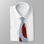 赤及び金ゴールドの抽象芸術のタイ ネクタイ (タイ)