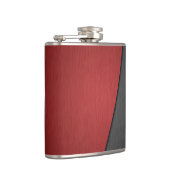 赤及び黒金属鋼 フラスク (右)