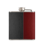 赤及び黒金属鋼 フラスク (裏面)