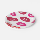 赤口パタパーソナライズされたーン ペーパープレート (アングル)