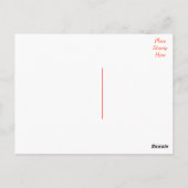 赤口紅キスありがとうはがき ポストカード (裏面)