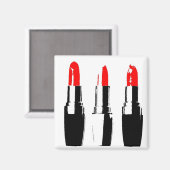 赤口紅チューブ マグネット (正面/裏面)