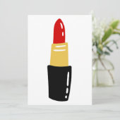 赤口紅プリント 招待状 (スタンド正面)