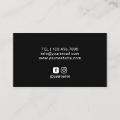 赤口紅化粧アーティスモダントブラッストライプク 名刺 (裏面)