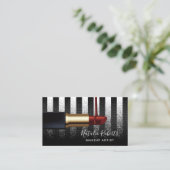 赤口紅化粧アーティスモダントブラッストライプク 名刺 (スタンド正面)