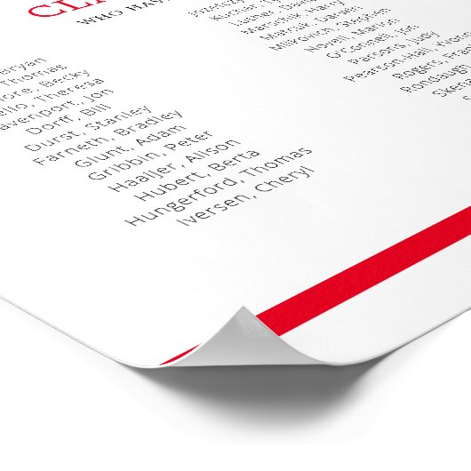 赤同級生の学校の懇親会 ポスター (角)