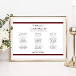 赤同級生の学校の懇親会 ポスター