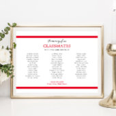 赤同級生の学校の懇親会 ポスター