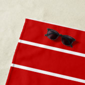 赤名門私立校風のと白のファ航海のミリ ビーチタオル (インサイチュ)