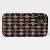 赤名門私立校風のと黒のパタアーガイルーン Case-Mate iPhoneケース (裏面(横))