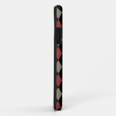 赤名門私立校風のと黒のパタアーガイルーン Case-Mate iPhoneケース (裏面/右)