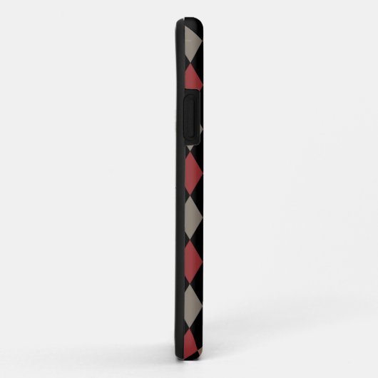 赤名門私立校風のと黒のパタアーガイルーン Case-Mate iPhoneケース (裏面/右)