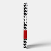 赤名門私立校風のと黒千鳥格子のパーソナライズされた Case-Mate iPhoneケース (裏面 / 右)