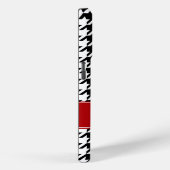 赤名門私立校風のと黒千鳥格子のパーソナライズされた Case-Mate iPhoneケース (裏面 / 右)