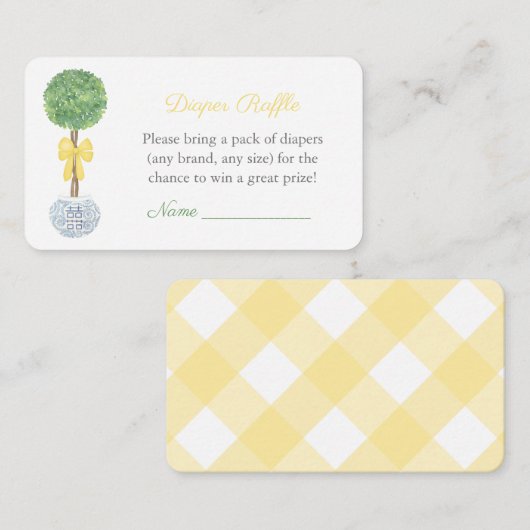 赤名門私立校風の男女兼用ちゃんシャワーおむつラッフル エンクロージャーカード (正面/裏面)