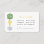 赤名門私立校風の男女兼用ちゃんシャワーおむつラッフル エンクロージャーカード (正面)