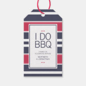 赤名門私立校風の白&青BBQありがとうギフトラベル ギフトタグ (正面)