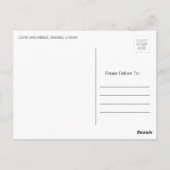 赤名門私立校風の・白・青ありがとうはがき ポストカード (裏面)