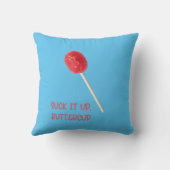 赤吸棒つきキャンデー付きバターカップ クッション (裏面)