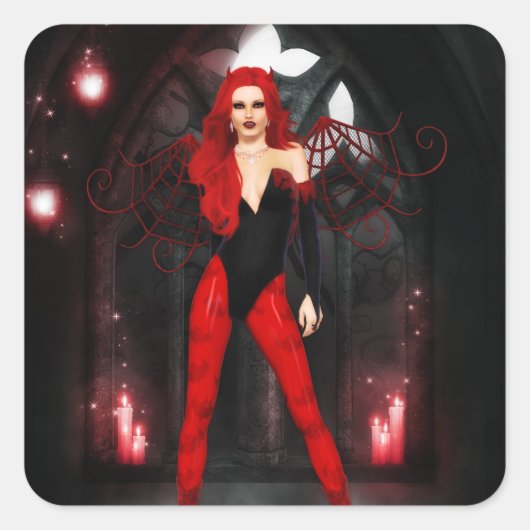 赤吸盤 スクエアシール (正面)