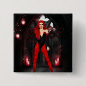 赤吸盤 缶バッジ (正面)