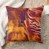 赤味がかった抽象芸術の金ゴールドの虹彩のモザイクスケッチ クッション (ブランケット)