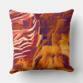 赤味がかった抽象芸術の金ゴールドの虹彩のモザイクスケッチ クッション (裏面)