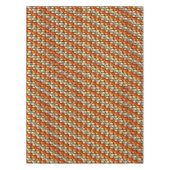 赤味とベージュのアラインを彫った長方形のピース テーブルクロス (正面)