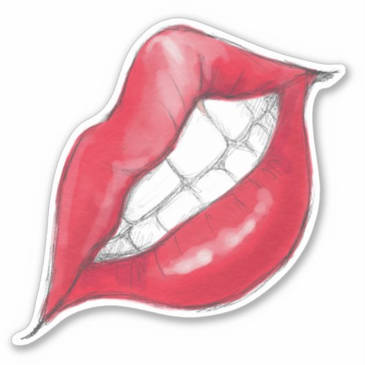 赤唇の冷笑 シール (正面)