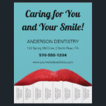 赤唇白歯歯歯科医院破裂帯 チラシ<br><div class="desc">このチラシで歯医者や他の歯科サービスの宣伝をします。赤い唇と白い「歯」が特徴で、ビジネス情報を取り込んだストリップの切り取りにも使えます。

このチラシのテンプレートフィールドを使用すれば、ビジネス情報をすべて簡単にカスタマイズできます。ストリップ簡単を切り離すには、1組のはさみを使用して、歯点々のある間のラインを切り取る必要があります。</div>