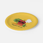 赤唐辛子おもしろい野菜 ペーパープレート (アングル)