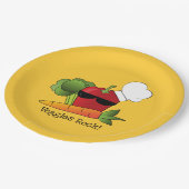 赤唐辛子おもしろい野菜 ペーパープレート (アングル)