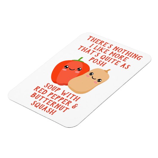 赤唐辛子とバターナッツカスカッシュ マグネット (左側)