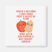 赤唐辛子とバターナッツカスカッシュ マグネット (正面)