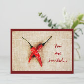 赤唐辛子のバーベキュー招待状 招待状 (スタンド正面)