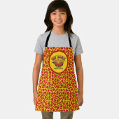 赤唐辛子の上にホットソースおもしろい エプロン (インサイチュ)