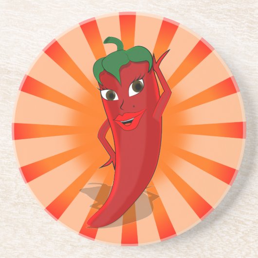 赤唐辛子スーパースター コースター (正面)