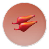 赤唐辛子セラミックノブ セラミックノブ (正面)