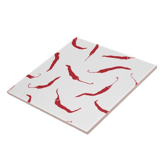 赤唐辛子パターン タイル (側面)