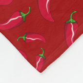 赤唐辛子パーソナライズされたと呼ぶ フリースブランケット (角)