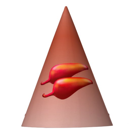 赤唐辛子パーティー帽子 パーティーハット (正面)