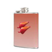 赤唐辛子フラッ包まれたク フラスク (左)