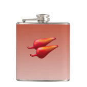 赤唐辛子フラッ包まれたク フラスク (正面)
