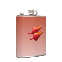 赤唐辛子フラッ包まれたク フラスク