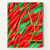 赤唐辛子プリント ノートブック (裏面)