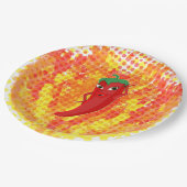赤唐辛子火の炎 ペーパープレート (アングル)