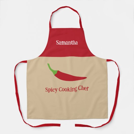 赤唐辛子 エプロン (正面)