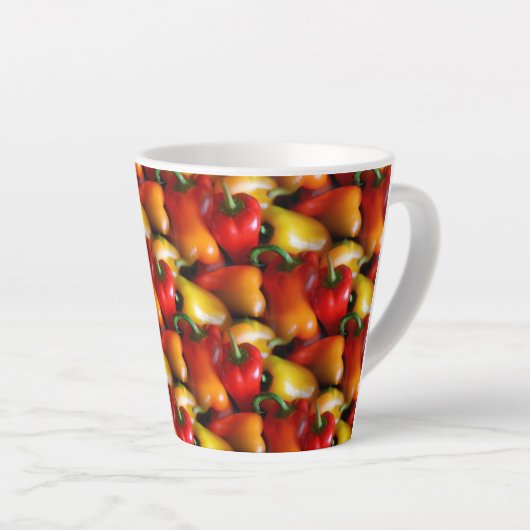 赤唐辛子 カフェラテマグ (右アングル)